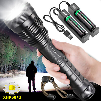 #ad #ad 990000Lumen Super Bright 3 P50 LED Flashlight Tactical Police Torch Lamp 5 Modes $25.99