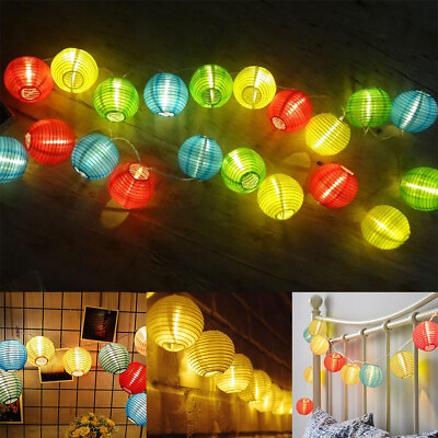 #ad 3M 20LEDs Lanterns Fairy String Lights for Yard Bedroom Wedding Garden Outdoor $71.11