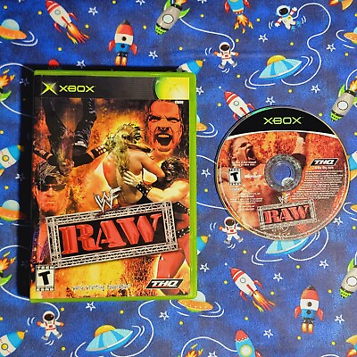 #ad WWF Raw Xbox Original OG Game amp; Case First Print $10.00