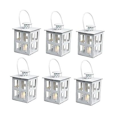 #ad #ad HPC Decor 6PCS Mini Lanterns Decorative for Wedding Centerpieces Bulk White $55.81