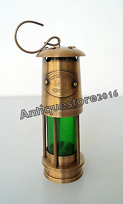 #ad Vintage Solid Brass 7 Inch Minor Oil Lamp Marine Lantern Light Decor Collectible $37.99