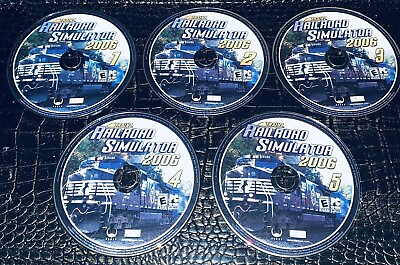 #ad Trainz Railroad Simulator 2006 Disks Only 1 2 3 4 5 PC CD Rom $19.99