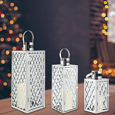 #ad Indoor Outdoor Hurricane Candle Lantern 3PCS Luxury Hurricane Candle Lantern Set $75.05