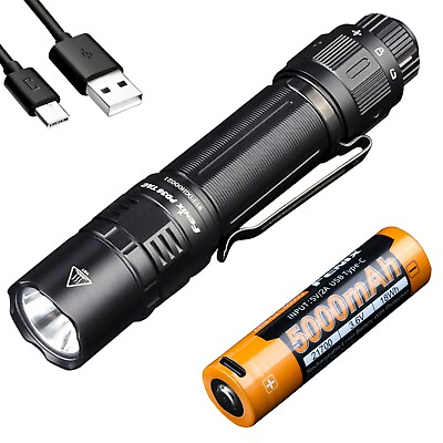 #ad Fenix PD36 TAC 3000 Lumen Tactical Flashlight with USB C Rechargeable Battery $91.95