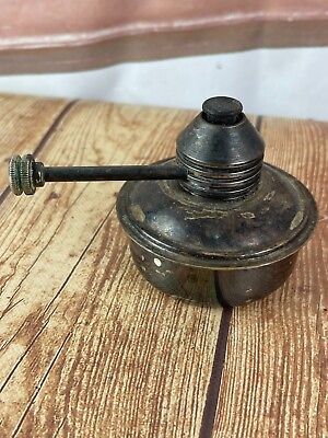 #ad Vintage Oil Lamp Lantern silver plated brass $24.80