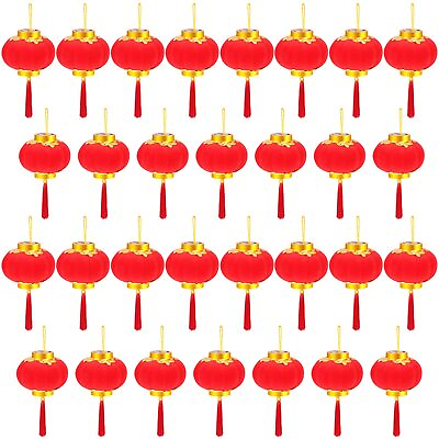 #ad #ad 30 Pack Red Chinese Lanterns Mini Lanterns Decorative Lucky Hanging Lanterns ... $14.69