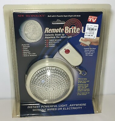 #ad Bright Light By Battery : Remote Brite Lite 5 LED As Seen On TV $9.59