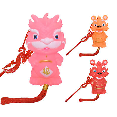 #ad Chinese New Year Dragon Lantern Toy with Music amp; Light Zodiac Dragon LED Lantern $35.97