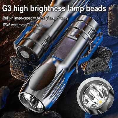 #ad USB Rechargeable LED Flashlight Super Bright TorchTactical Lamp $2.96