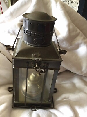 #ad Vintage Viking Brass Ship Lantern $150.00