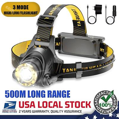 #ad 990000LM LED Headlamp Rechargeable Headlight Zoomable Head Torch Lamp Flashlight $9.95