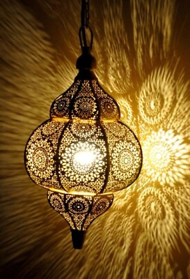 #ad #ad Moroccan Lantern Lamp Shades Lighting Turkish Hanging Lamp Hole Seljuks Pattern $67.99