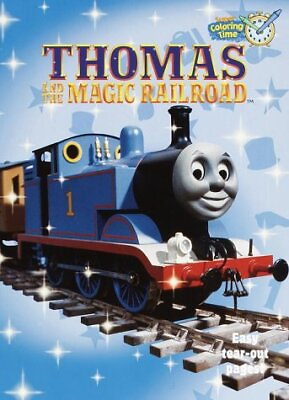 #ad THOMAS AND THE MAGIC RAILROAD COLORING BOOK SUPER By Random House **Excellent** $21.95