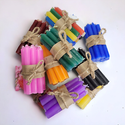 #ad Packs of 10 colored spell candles 4#x27;#x27; chime candles for spells ritual candle $2.95