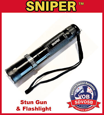 #ad SNIPER Military Grade Heavy Duty Stun Gun 775 BV Rechargeable LED lite $15.75
