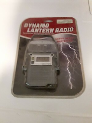 #ad Emergency 3 LED Lantern flashlight with radio never needs batteries brand New $15.00