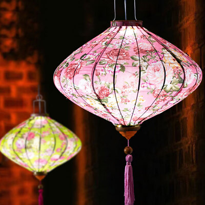 #ad #ad Palace Lantern Waterproof Silk Chinese Style Lantern Party Hanging Decor $43.37