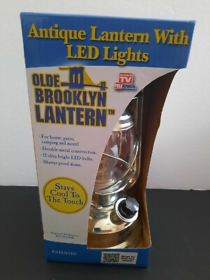 #ad ANTIQUE LANTERN WITH LED LIGHTS $30.00