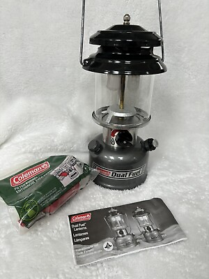 #ad Coleman Model 285 700 Premium Dual Fuel Lantern 2 Mantle Funnel Made USA W Box $69.95