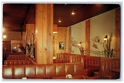 #ad 1958 Dining Area at The Brass Lantern Restaurant Pensacola Florida FL Postcard $29.95