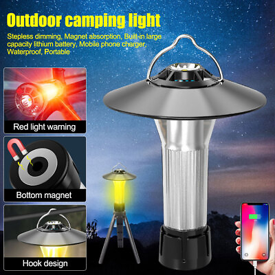 #ad LED Atmosphere Lamp Light Camping Magnetic Lantern Flashlight USB Rechargeable $13.99