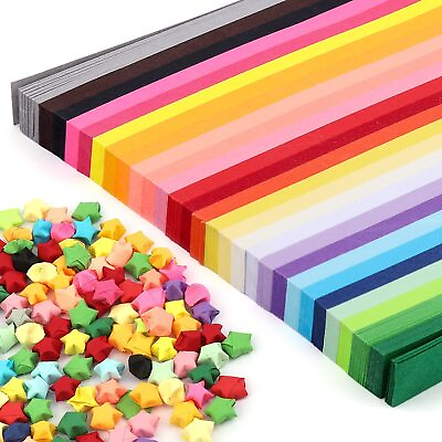 #ad #ad 1030 Sheets Star Origami Paper 27 Assortment Color Star Paper Strip Double Sided $9.22