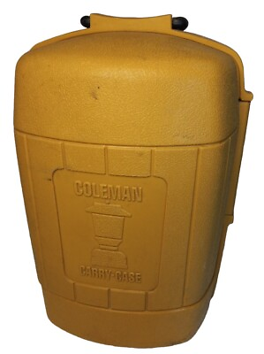 #ad Vintage Coleman 275 Gold Yellow Clamshell Lantern Carry Case 3 78 $99.99