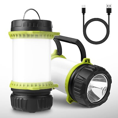 #ad LED Camping Lantern Rechargeable Flashlight with 500LM 5 Light Modes 2600m... $38.35