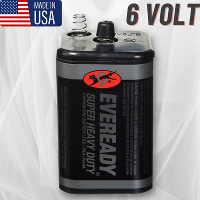 #ad Eveready 6 Volt Lantern Battery Super Heavy Duty 1209 Long Lasting For Outdoor $8.89