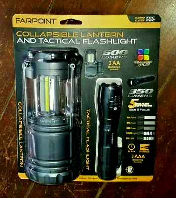 #ad #ad Collapsible Lantern amp; Tactical Flashlight Set Weatherproof amp; Impact Resistant $22.56