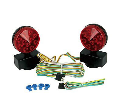 #ad MaxxHaul 50015 12V Magnetic LED Towing Lights With Magnetic Base DOT Compli... $47.51