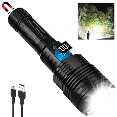 #ad Rechargeable LED Flashlights High Lumens 900000 Super Bright High Powerful ... $29.84