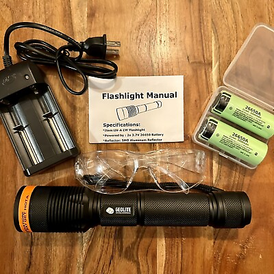 #ad GeoLite Premium Pro Longwave LW 365nm UVA LED Flashlight Kit for Yooperlites $79.99