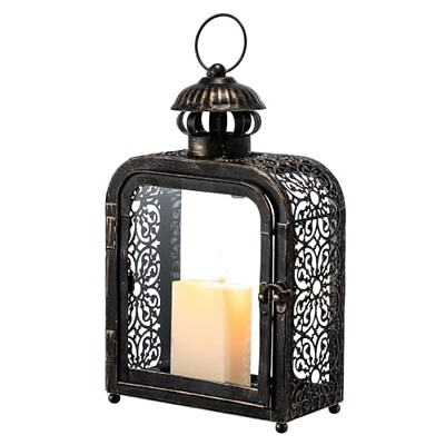 #ad DECORKEY Candle Lantern Decorative Indoor amp; Outdoor Vintage Metal Lanterns $31.00