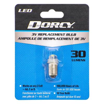 #ad Dorcy LED Flashlight Bulb 3V 1W 30 Lumens 100000 Hours Replacement $10.45