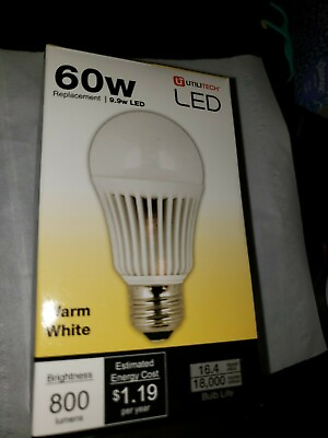 #ad #ad Utilitech LED Soft White Bulb w Battery Backup 60w Replacement 0557095 $10.00