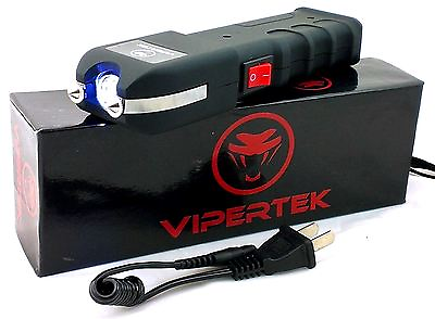 #ad Genuine Vipertek VTS 989 Heavy Duty Rechargeable Stun Gun with LED Light $28.94