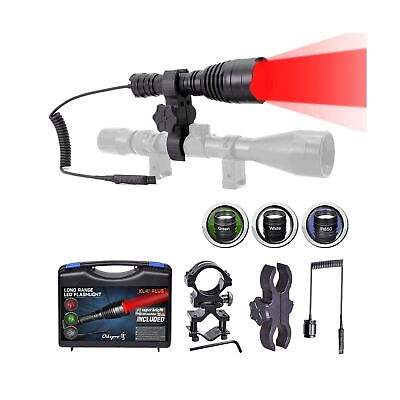 #ad Hunting Flashlight Kit with Red Green IR850 White Interchangeable Modules $119.98