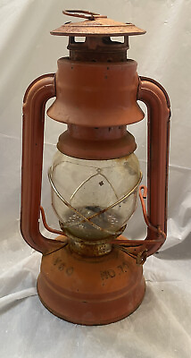 #ad Vintage Vamp;O No. 76 Red Kerosene Lantern Camping Hiking $13.44