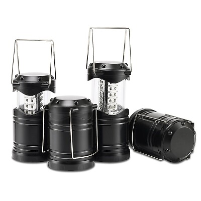 #ad Lichamp 4 Pack LED Camping Lanterns Battery Powered Camping Lights LED Super... $36.95