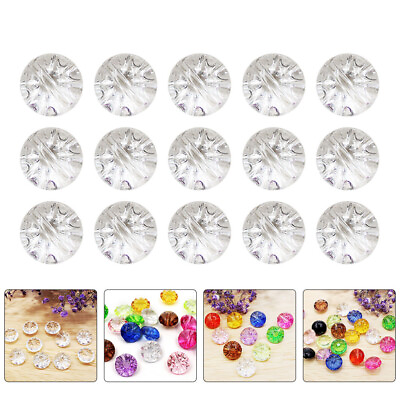 #ad 100 Pcs Button Resin Child Floating Paper Flowers Diamond Decor $9.99