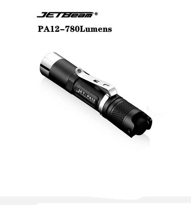 #ad JETBeam PA12 780 Lumens Small Mini Led Flashlight AA 14500 Pocket Torch $38.00