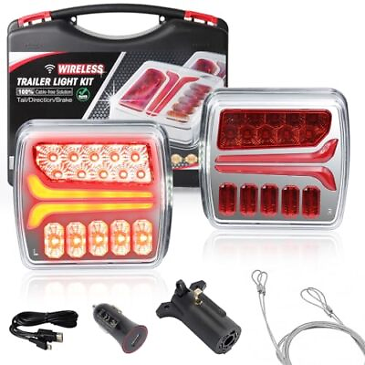 #ad 2024 UPGRADE Wireless Trailer Lights Rechargeable Magnetic LED Trailer $146.81