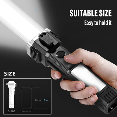 #ad #ad Super Bright 90000LM LED Tactical Flashlight With Rechargeable Battery $9.99