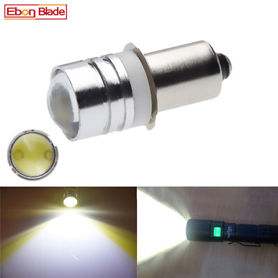 #ad 1Pcs LED Flashlight Bulb Energy Saving P13.5S 1W White Light Work Torch Lamp 6V AU $4.31