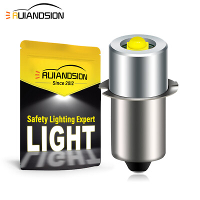 #ad Upgrade P13.5S 2525 LED Flashlight Torch Replace Light Bulb 6000K DC 3 6V White $5.55