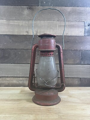 #ad Antique Red Junior Dietz Railroad Lantern $39.99