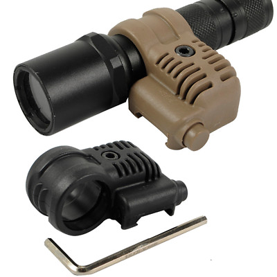 #ad Tactical Rifle 25.4mm Scope Flashlight Ring Mount Adjustable 20mm RIS Rail $7.50