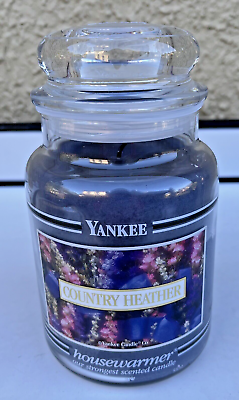 #ad Yankee Candle Black Band Country Heather 22 Oz Housewarmer Strongest Scented $69.95