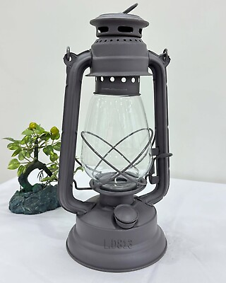 #ad Maritime Nautical Gray Lantern Antique Anchor Candle Lamp Vintage Home Décor Gi $72.40
